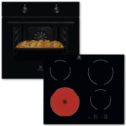 Electrolux Einbaubackofenset ELXB1K schwarz B/H/T: ca. 59,4x59x56 cm