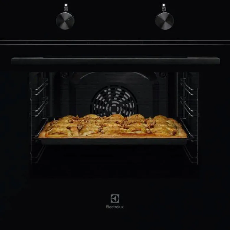 Electrolux Einbaubackofenset ELXB1K schwarz B/H/T: ca. 59,4x59x56 cm