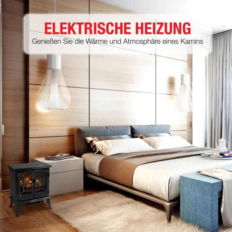 Elektrokamin schwarz B/H/L: ca. 51x59x28 cm ca. 1800 W