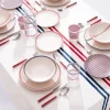 EL GANSO Besteckset APARTAMENTO rot Edelstahl 16 tlg.