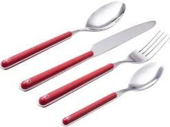 EL GANSO Besteckset APARTAMENTO rot Edelstahl 16 tlg.