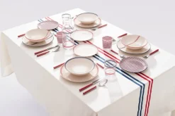 EL GANSO Besteckset APARTAMENTO rot Edelstahl 16 tlg.