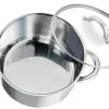 ELO Fleischtopf silber Edelstahl D: ca. 16 cm