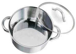 ELO Fleischtopf silber Edelstahl D: ca. 16 cm