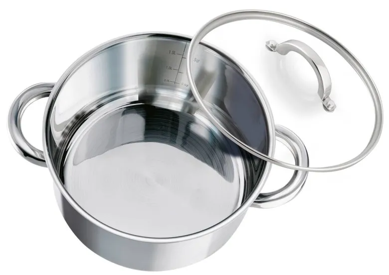 ELO Fleischtopf silber Edelstahl D: ca. 16 cm