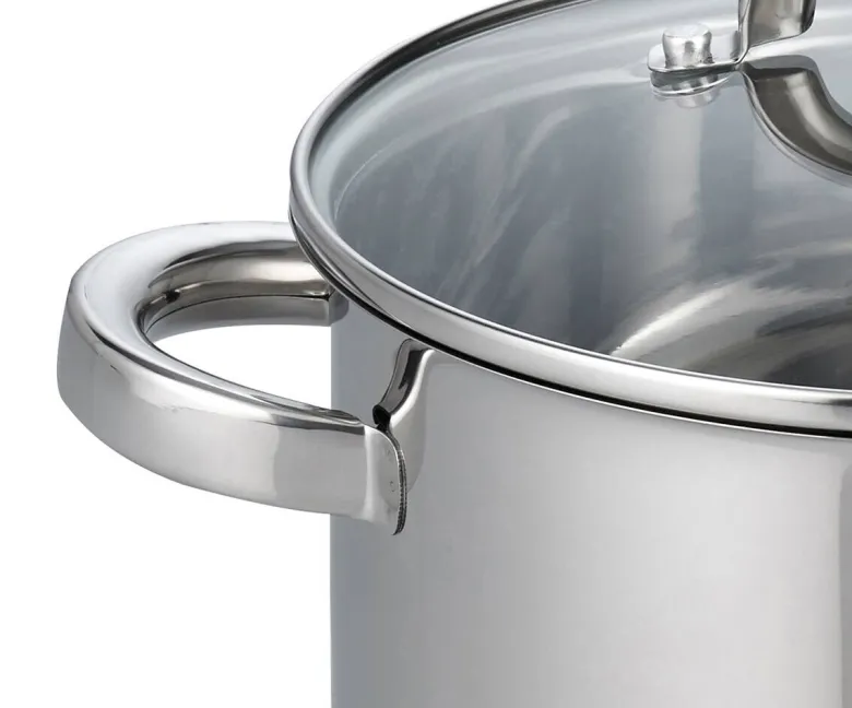 ELO Fleischtopf silber Edelstahl D: ca. 16 cm