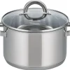 ELO Fleischtopf silber Edelstahl D: ca. 24 cm