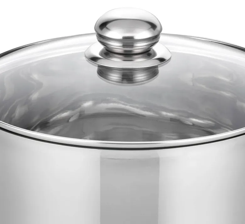 ELO Großraumtopf Basic silber Edelstahl H/D: ca. 22x24 cm