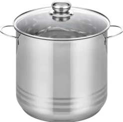 ELO Großraumtopf Basic silber Edelstahl H/D: ca. 22x24 cm