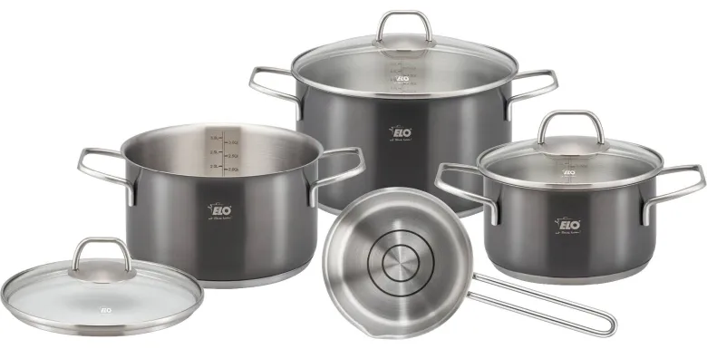 ELO Topfset Twice silber Edelstahl 4 tlg.