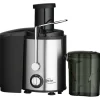 Elta Entsafter PJ-450 schwarz silber Kunststoff Metall B/H/L: ca. 19x31x27 cm