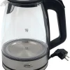 Elta Wasserkocher WK-2200.1 Edelstahl schwarz Glas ca. 1,8 l