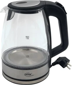 Elta Wasserkocher WK-2200.1 Edelstahl schwarz Glas ca. 1,8 l
