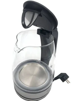Elta Wasserkocher WK-2200.1 Edelstahl schwarz Glas ca. 1,8 l
