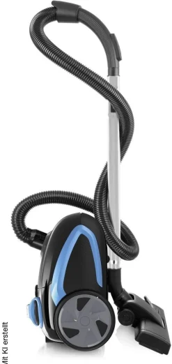 Emerio Bodenstaubsauger VE-112682.8 schwarz blau Kunststoff Metall B/H/L: ca. 27x24x35 cm
