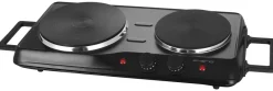Emerio Doppelkochplatte HP-114482.5 schwarz Metall B/H/T: ca. 58x8x25 cm