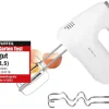 Emerio Handmixer HM-124178 silber weiß Edelstahl Kunststoff B/H/T: ca. 8,3x13,7x18,3 cm