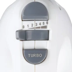 Emerio Handmixer HM-124178 silber weiß Edelstahl Kunststoff B/H/T: ca. 8,3x13,7x18,3 cm