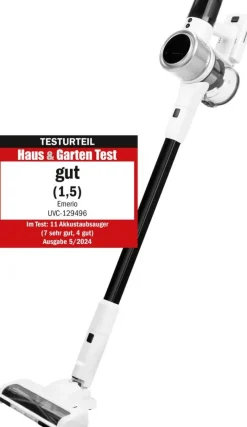 Emerio Handstaubsauger UVC-129496 weiß schwarz Kunststoff B/H/T: ca. 21x113x25 cm
