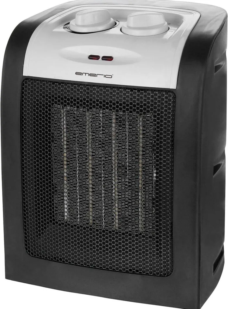 Emerio Heizlüfter FH-106145.9 schwarz silber Kunststoff ca. 1800 W