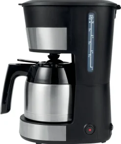 Emerio Kaffeeautomat schwarz silber Edelstahl Kunststoff B/H/L: ca. 20x34x25 cm