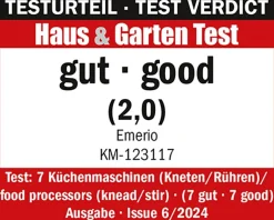 Emerio Küchenmaschine KM-123117 weiß silber Kunststoff Edelstahl B/H/T: ca. 28x24x36 cm