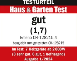 Emerio Konvektor CH-128215.4 schwarz B/H/L: ca. 20x32,8x46,5 cm ca. 2000 W