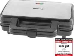 Emerio Sandwichtoaster ST-109562.21 schwarz silber Metall Kunststoff B/H/L: ca. 24x10x29 cm