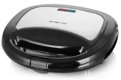 Emerio Sandwichtoaster ST-120889 silber schwarz Kunststoff Edelstahl B/H/T: ca. 21,8x7,7x20,2 cm