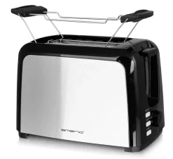 Emerio Toaster TO-123924 silber schwarz Kunststoff Edelstahl B/H/T: ca. 29,5x17,5x15,6 cm