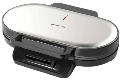 Emerio Waffelautomat WM-123356.1 Edelstahl Metall Kunststoff B/H/L: ca. 11x26x35 cm