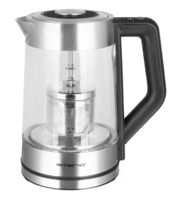 Emerio Wasserkocher WK-122730 silber Glas Edelstahl Kunststoff B/H/L: ca. 15x27x22 cm ca. 1,7 l