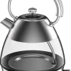 Emerio Wasserkocher WK-133826.2 silber Glas Edelstahl B/H/L: ca. 19,7x30,4x14,6 cm ca. 1,7 l