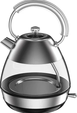Emerio Wasserkocher WK-133826.2 silber Glas Edelstahl B/H/L: ca. 19,7x30,4x14,6 cm ca. 1,7 l