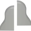 Endkappe grau L/B/H: ca. 2,35x1,04x4,25 cm