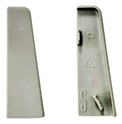Endkappe grau L/B/H: ca. 1x1x5,8 cm