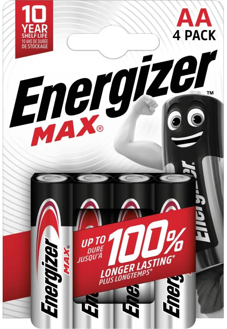Energizer Batterie Max AA/Mignon (LR6) 4er Pack