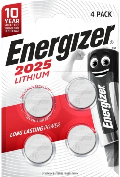 Energizer Knopfzelle Lithium CR2025 4er Pack