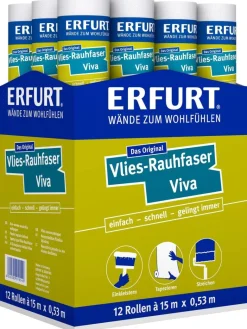 Erfurt Rauhfaser Viva weiß B/L: ca. 53x1500 cm