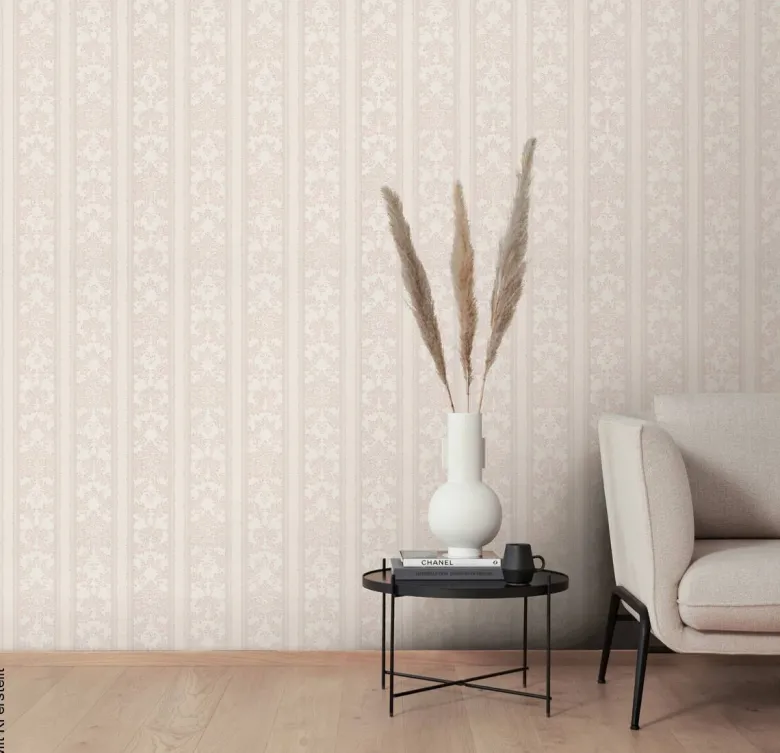 Erismann Vinyltapete Ornament beige B/L: ca. 53x1005 cm