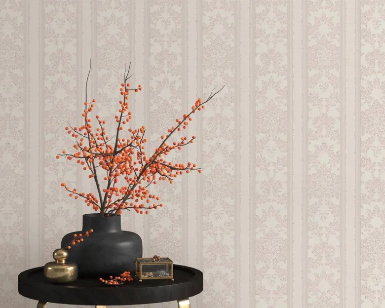 Erismann Vinyltapete Ornament beige B/L: ca. 53x1005 cm