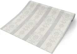 Erismann Vinyltapete Ornament grau B/L: ca. 53x1005 cm