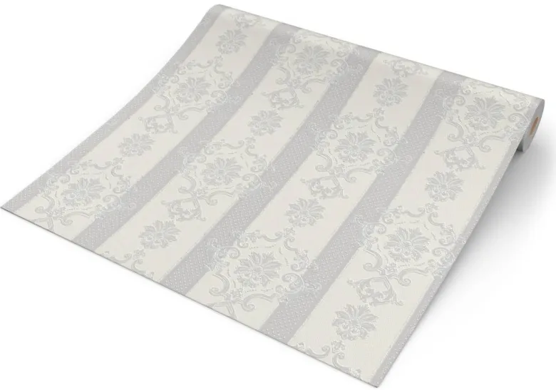 Erismann Vinyltapete Ornament grau B/L: ca. 53x1005 cm