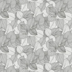Erismann Vliestapete Blätter weiß schwarz B/L: ca. 53x1005 cm