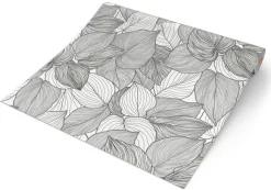 Erismann Vliestapete Blätter weiß schwarz B/L: ca. 53x1005 cm