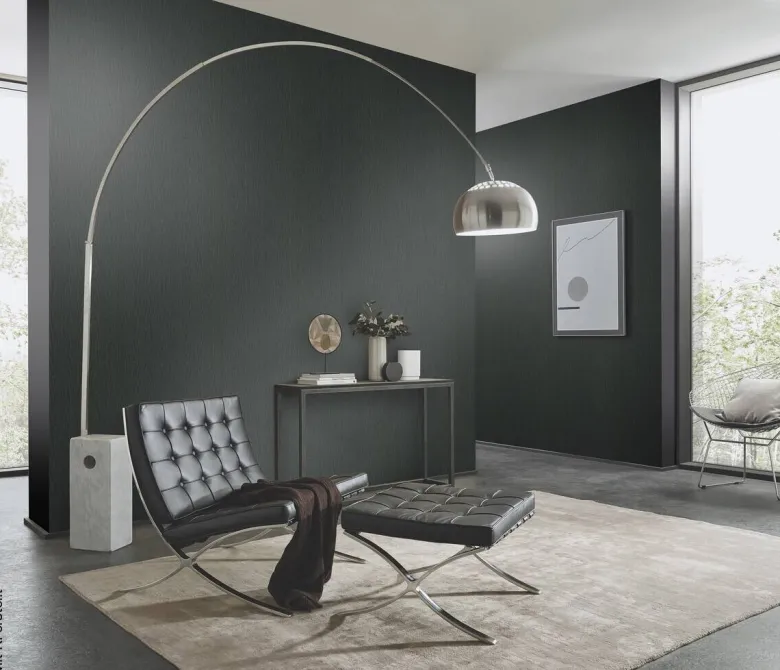 Erismann Vliestapete Holzoptik schwarz B/L: ca. 53x1005 cm