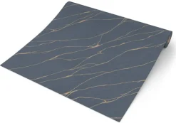 Erismann Vliestapete Marmoroptik blau B/L: ca. 53x1005 cm