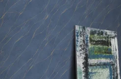 Erismann Vliestapete Marmoroptik blau B/L: ca. 53x1005 cm