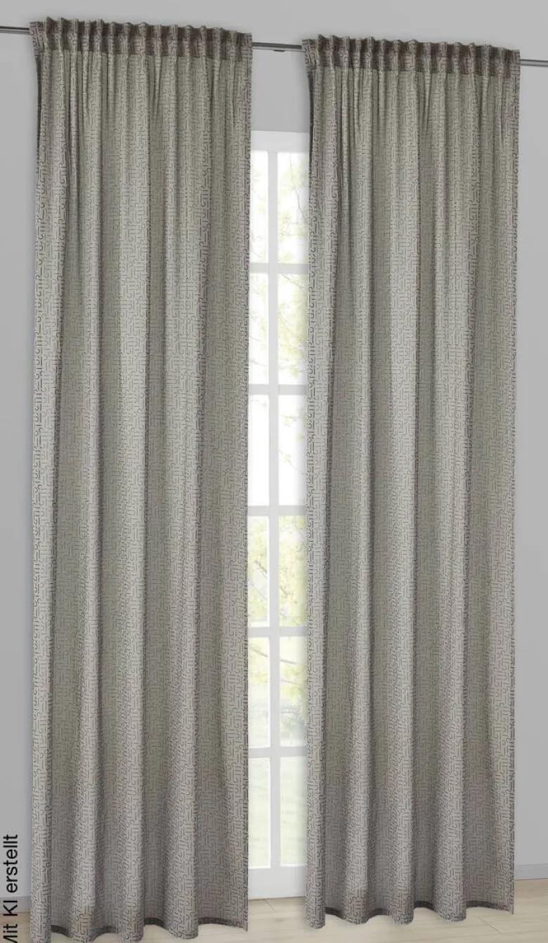 Esprit Kombivorhang E-Scatter anthrazit B/L: ca. 130x250 cm