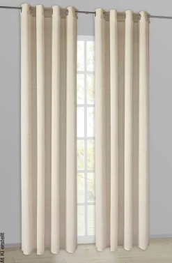 Esprit Ösenvorhang E-Ola beige B/L: ca. 140x250 cm
